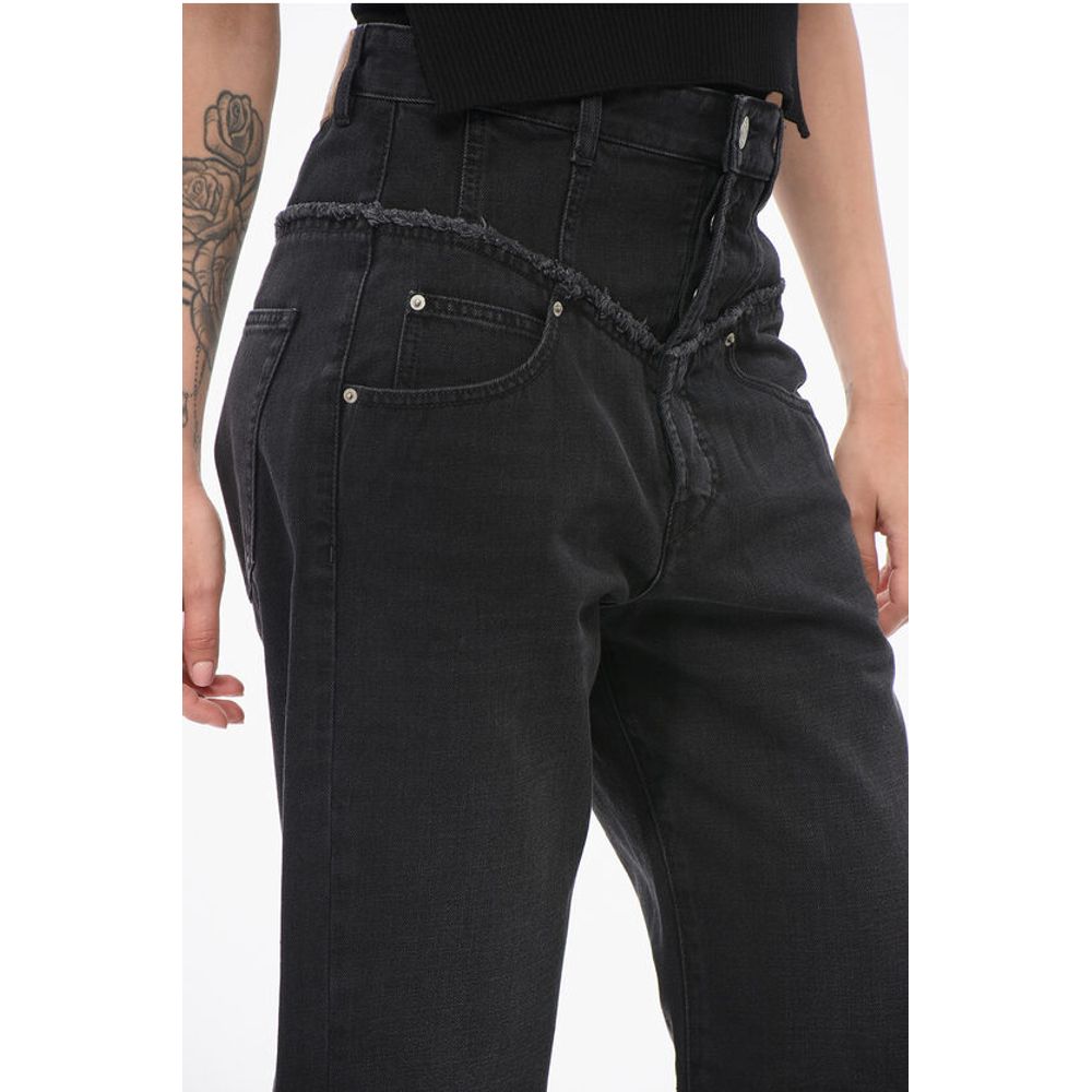 Isabel Marant Slim Fit NOEMIE Denims with Raw-cut Details 23cm