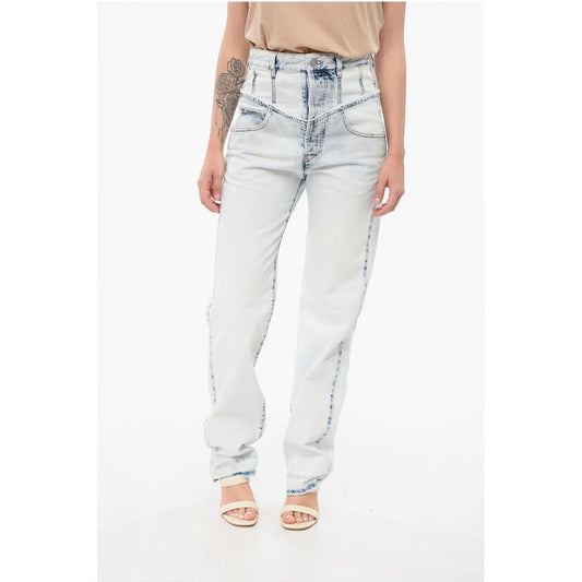 Isabel Marant Slim Fit NOEMIE Denims with Raw-cut Details 23cm