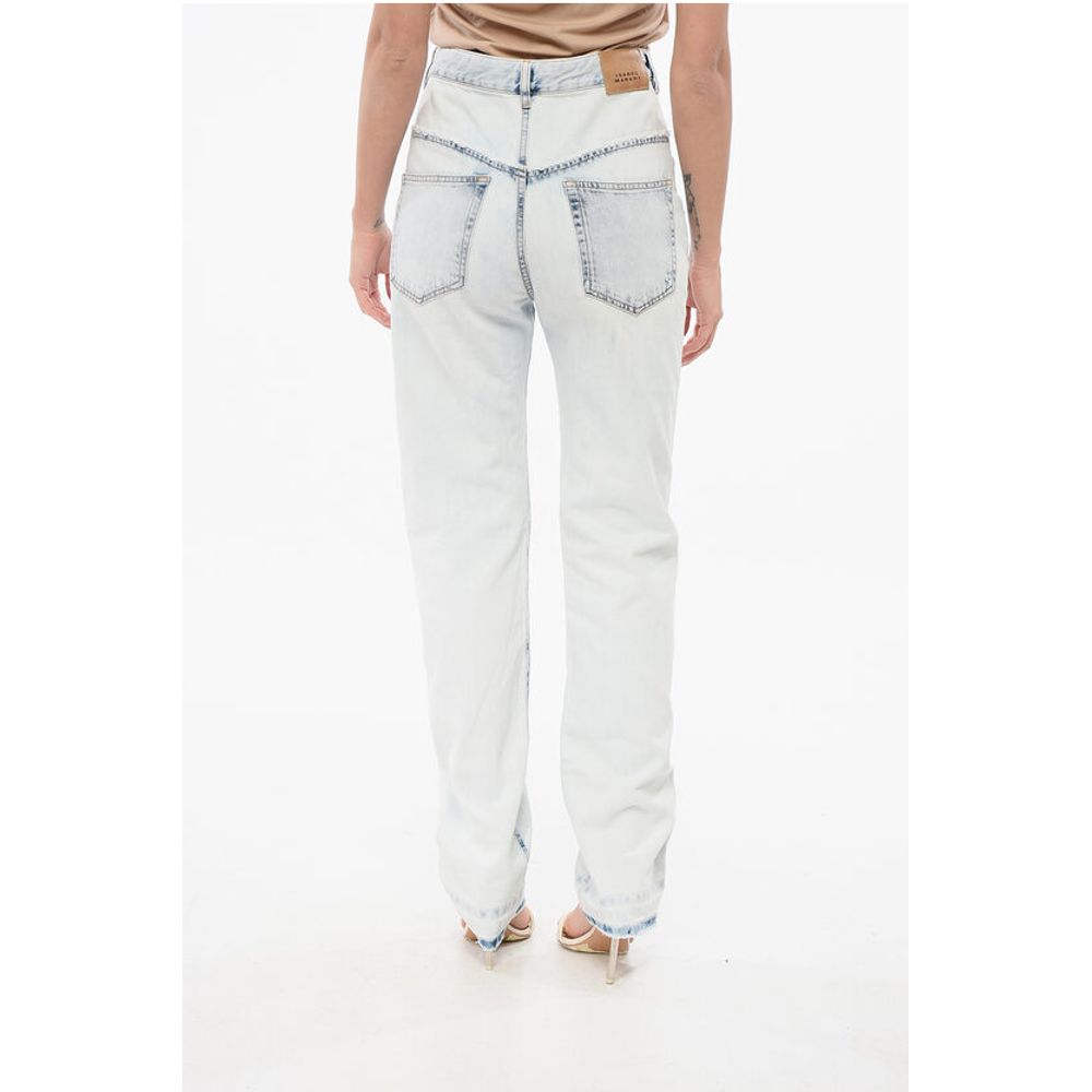 Isabel Marant Slim Fit NOEMIE Denims with Raw-cut Details 23cm