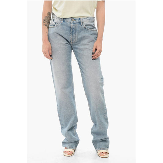 The Attico Light Washed Straight Fit Denims 19cm