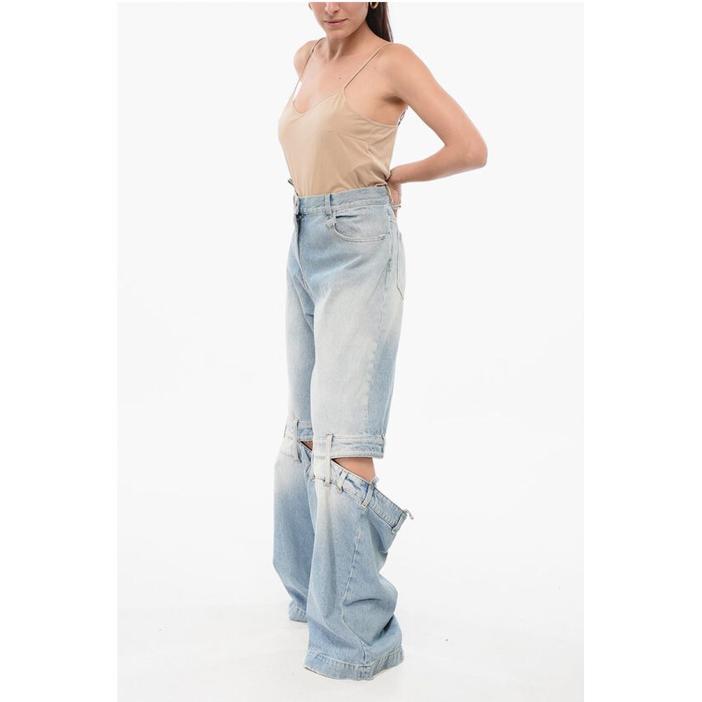The Attico Cut-out Palazzo Denims 33cm