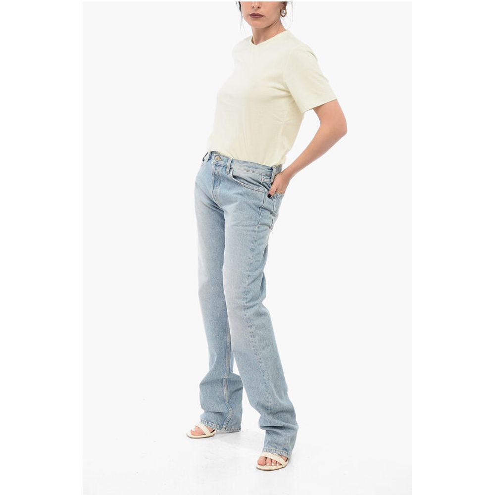 The Attico Light Washed Straight Fit Denims 19cm
