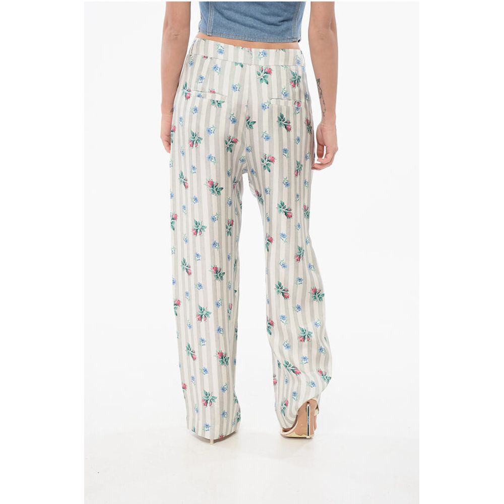 Pierre-Louis Mascia Silk Floral Pants