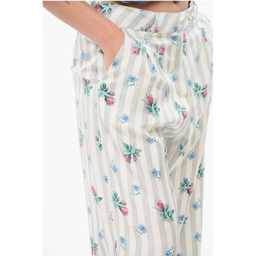 Pierre-Louis Mascia Silk Floral Pants