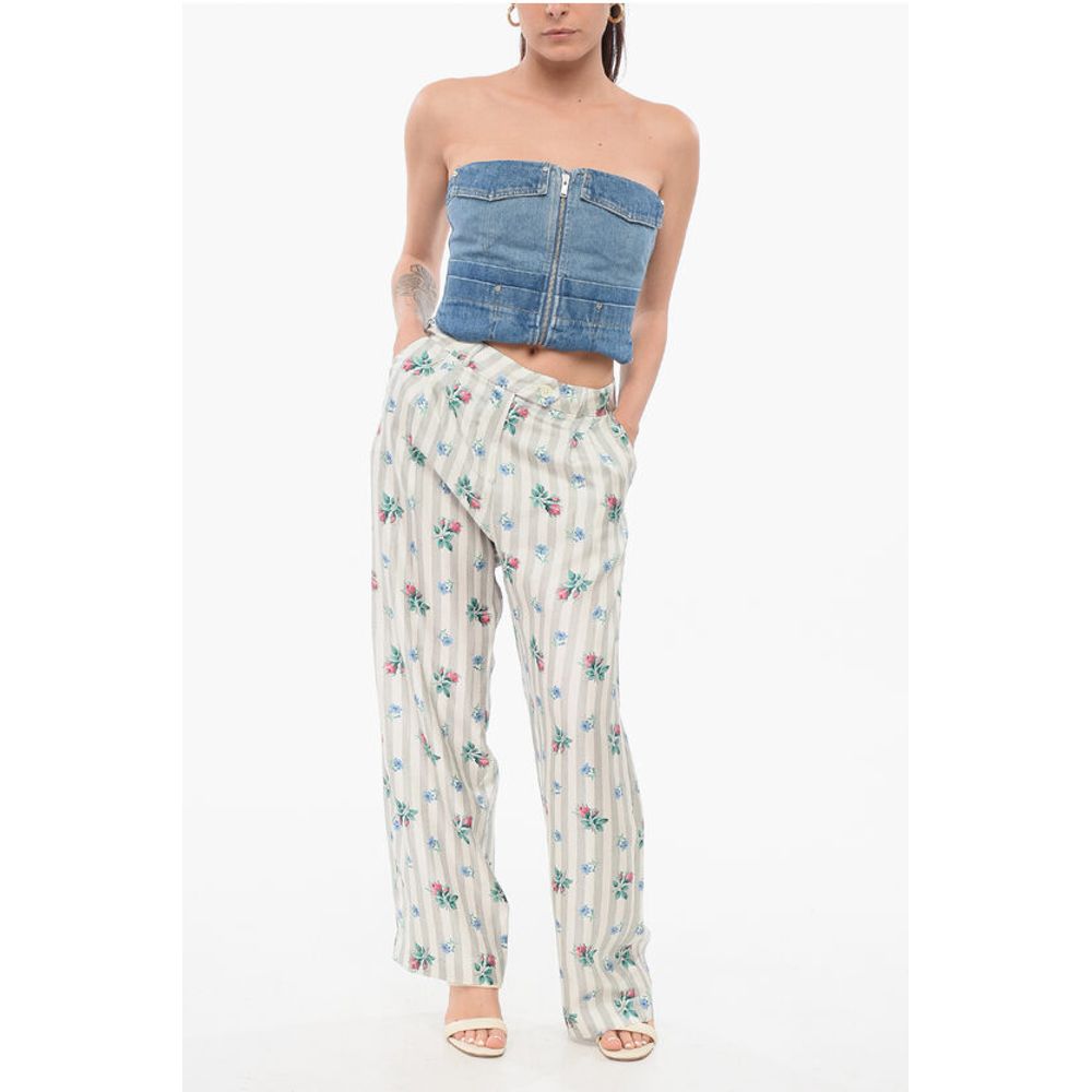 Pierre-Louis Mascia Silk Floral Pants