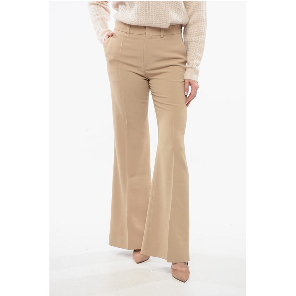 Chloé Twill Wool Flared Fit Pants
