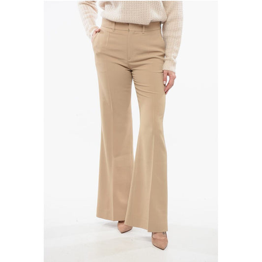 Chloé Twill Wool Flared Fit Pants