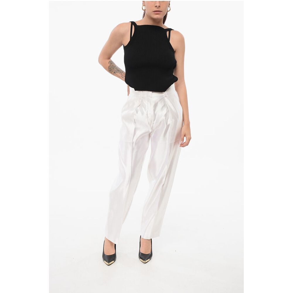 Armani Linen and Silk Blended Pants with Pleats