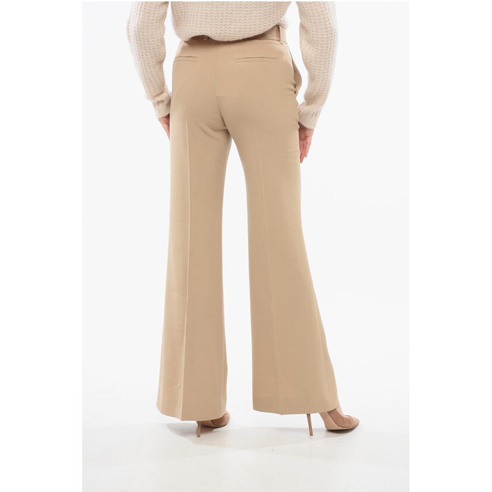 Chloé Twill Wool Flared Fit Pants