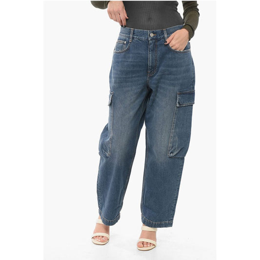 Stella McCartney Dark Washed Cargo Denims 21cm