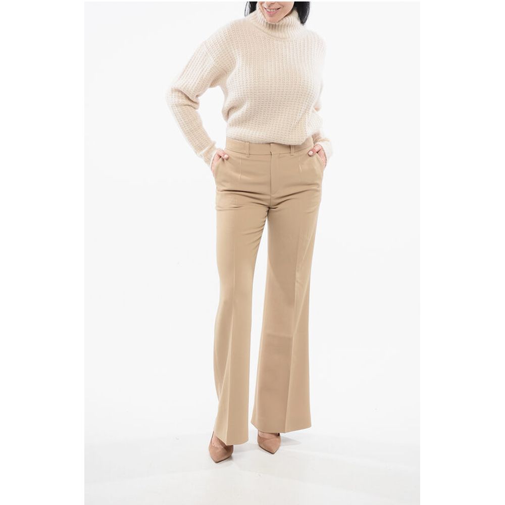 Chloé Twill Wool Flared Fit Pants