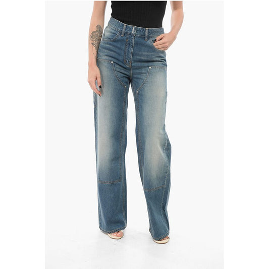Givenchy Straight Fit Delavè Cargo Denims 25cm