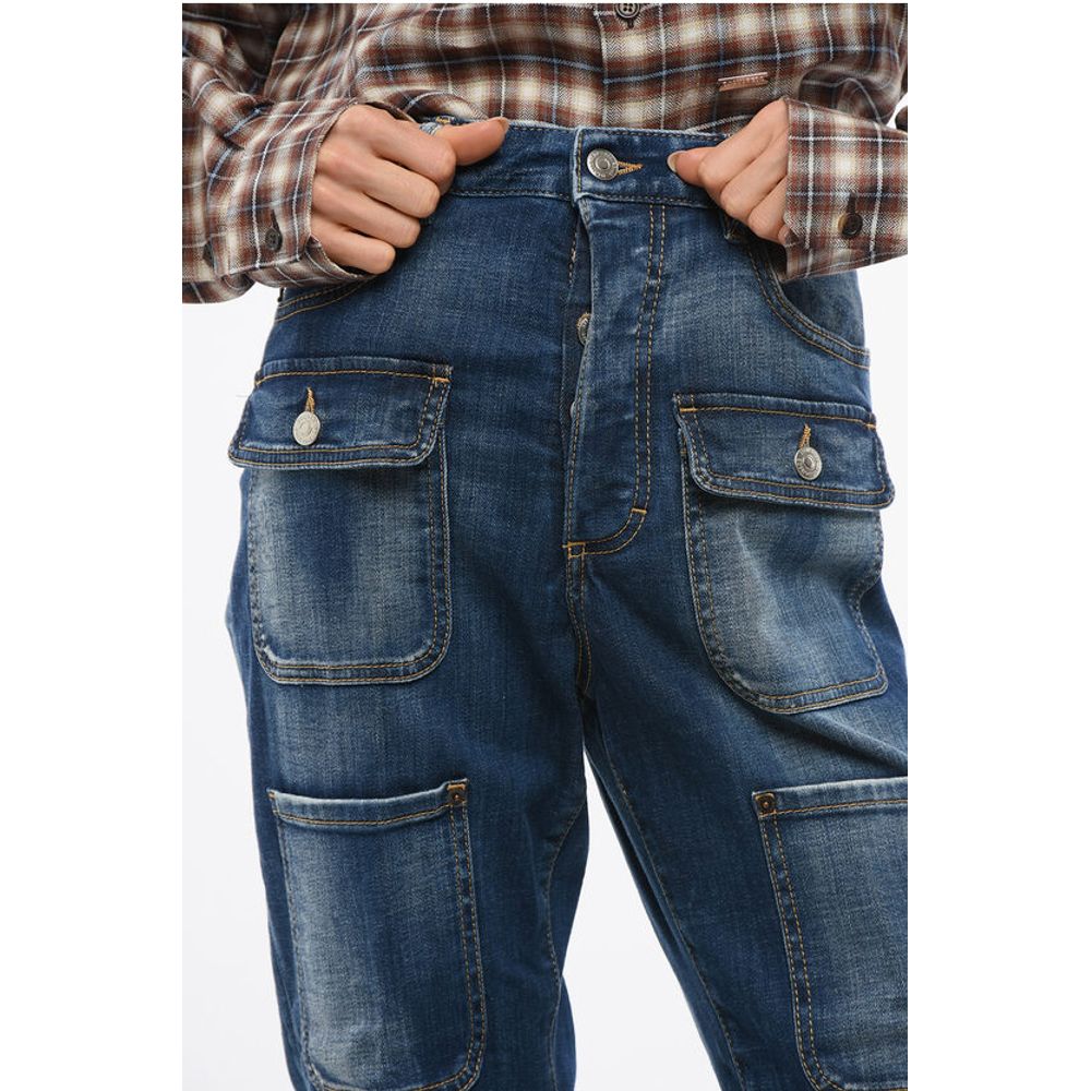 Dsquared² High-waisted Cargo Denims 24cm
