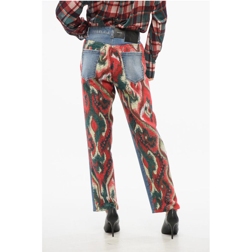 Dsquared² Boston Fit Denims with Patterned Tweed Back 19cm
