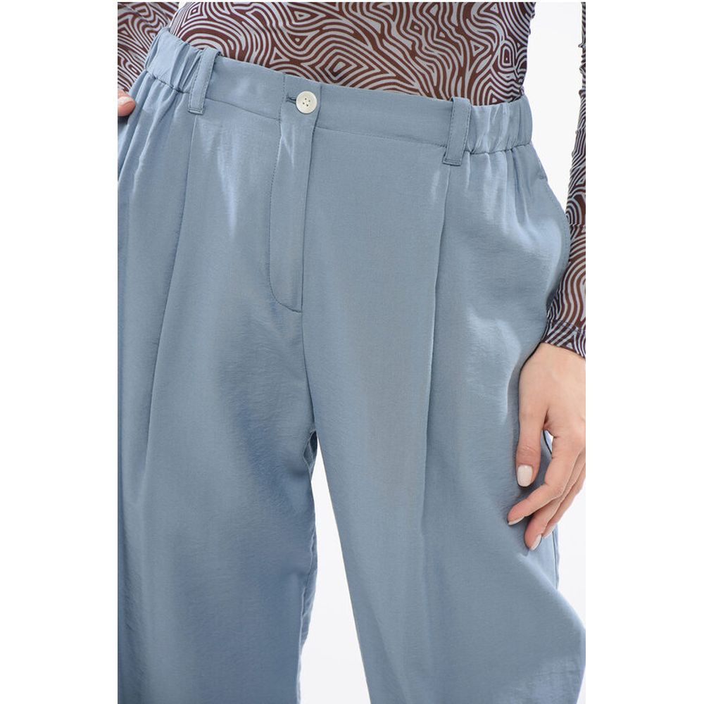 Kenzo High-waisted Pants with Pleated Detailing