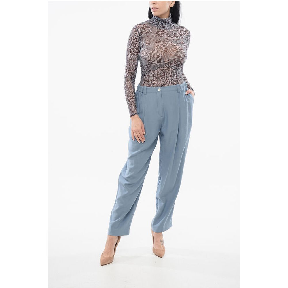Kenzo High-waisted Pants with Pleated Detailing