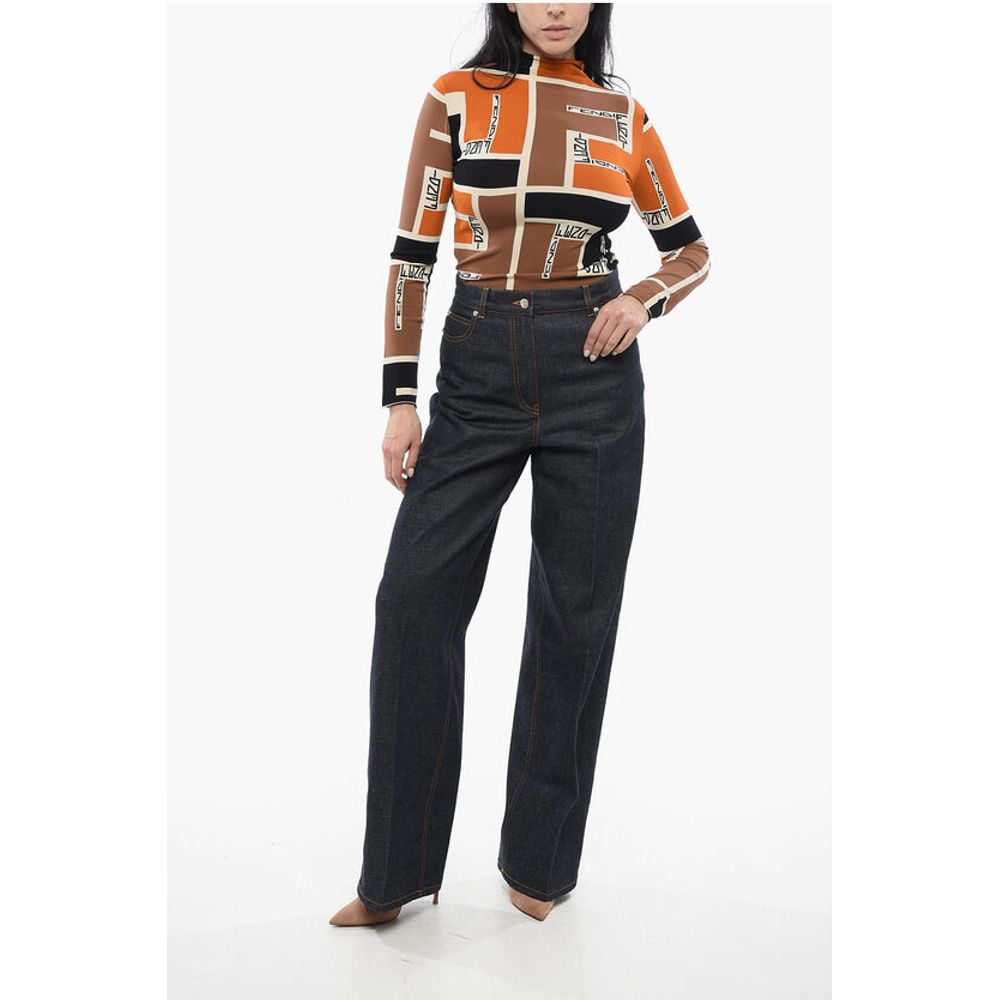 Salvatore Ferragamo Bootcut Dark-washed Pants