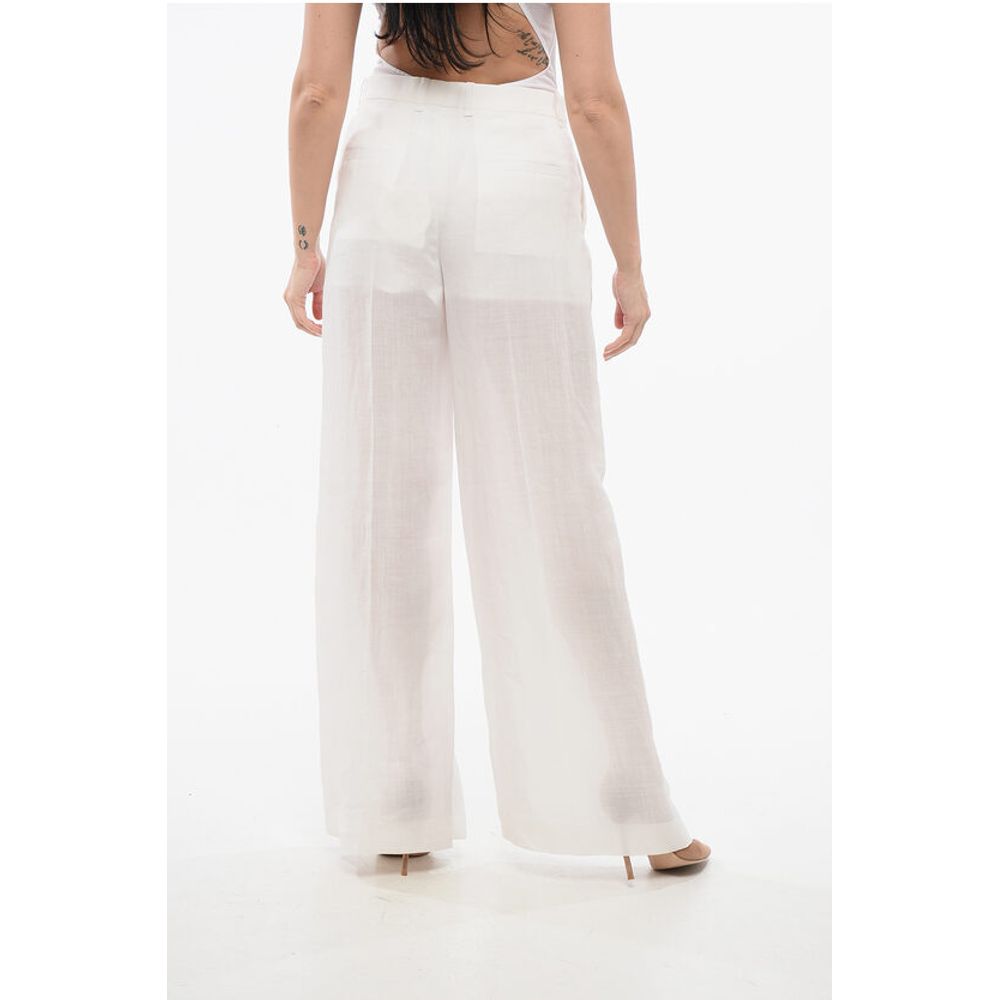 Chloé Ramie Wide Leg Pants
