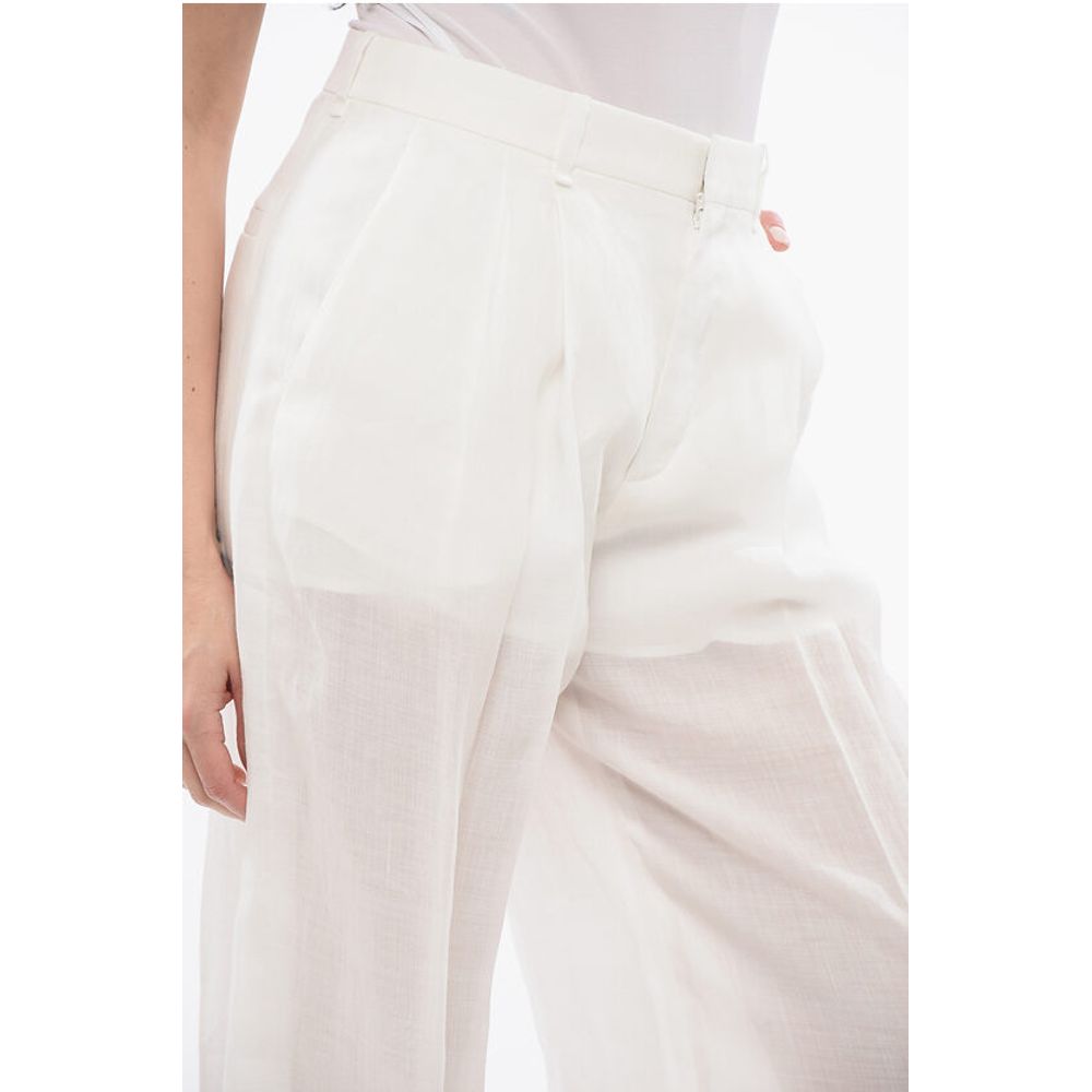 Chloé Ramie Wide Leg Pants