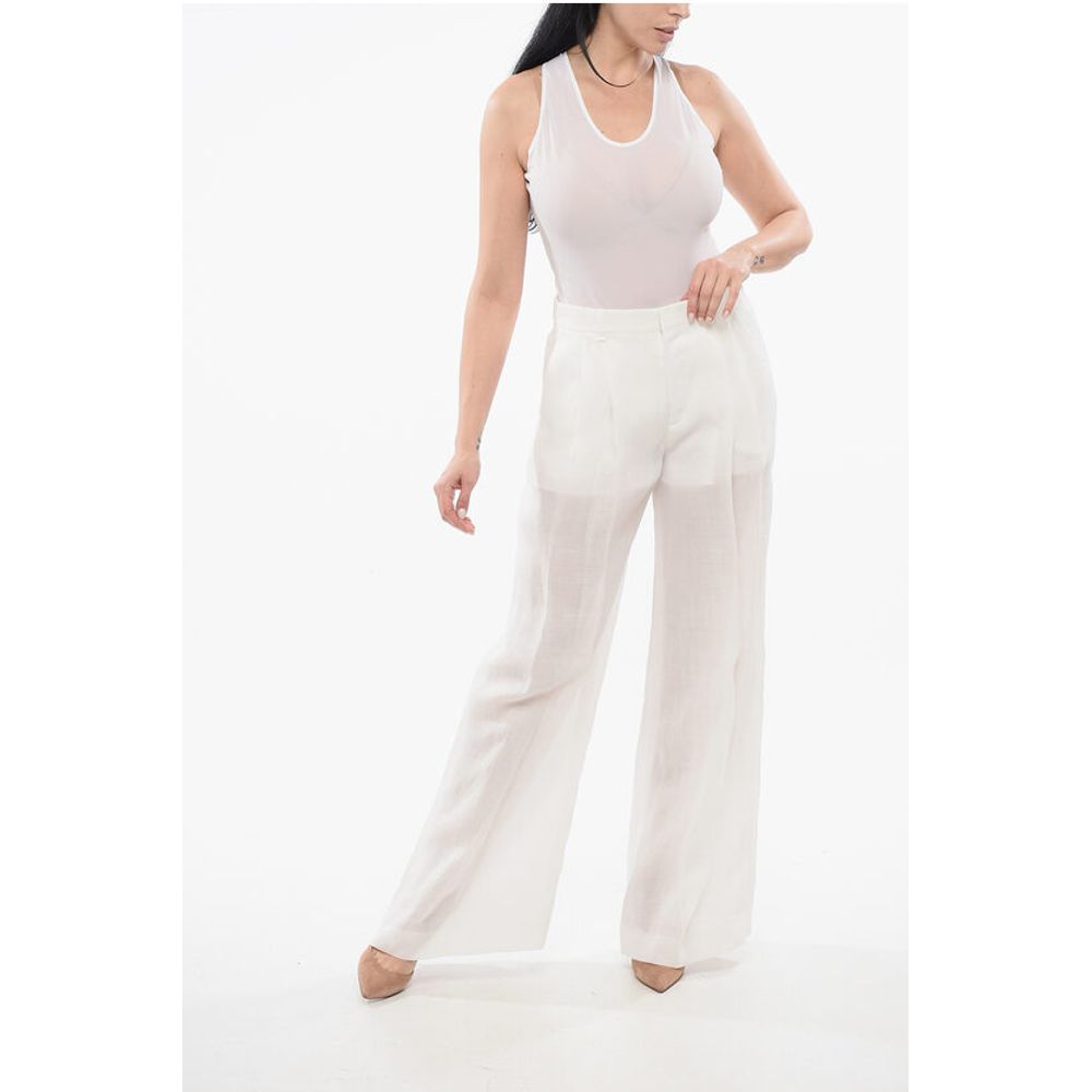 Chloé Ramie Wide Leg Pants