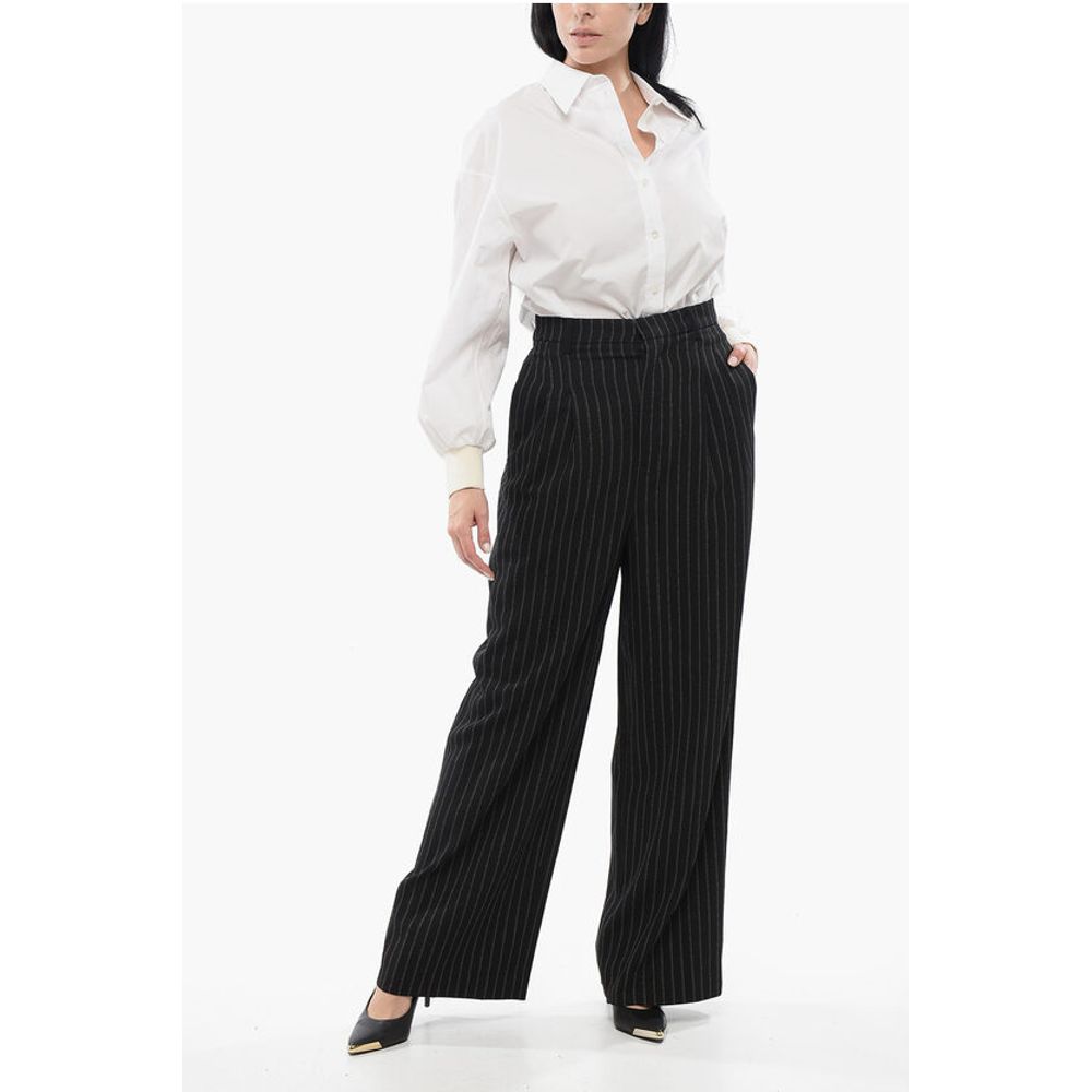 Ami Alexandre Mattiussi Pinstriped Palazzo Pants