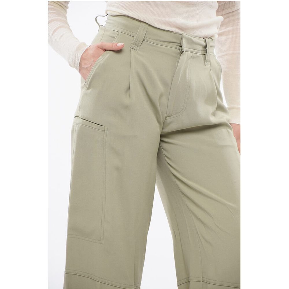 Ami Alexandre Mattiussi Pleated Wide Pants
