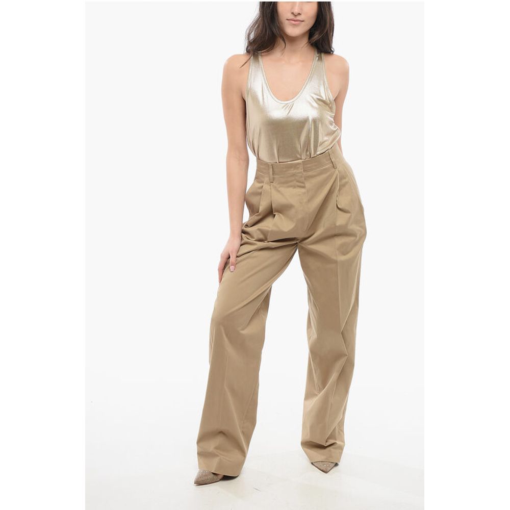 Prada Pleated High-waisted Pants