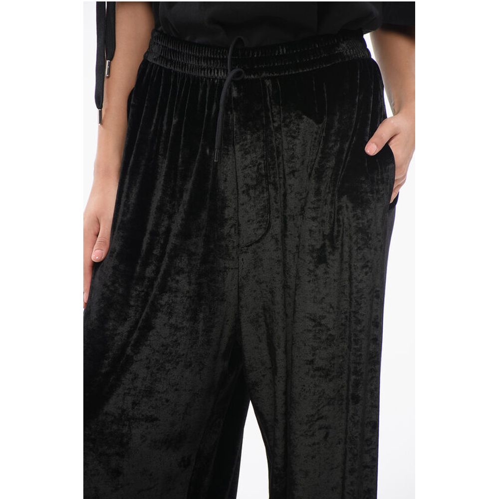 Balenciaga Velvet Wide-leg Pants