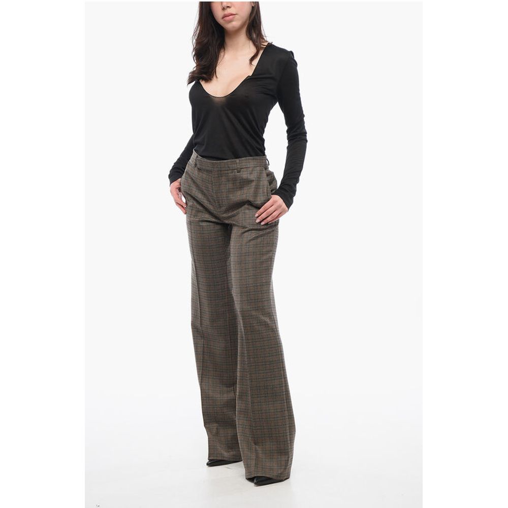Celine Wool Houndstooth Pants