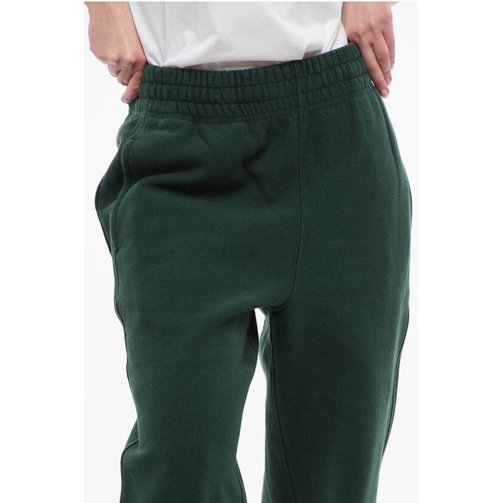 Burberry Fleeced Cotton Sweatpants with Cuffs