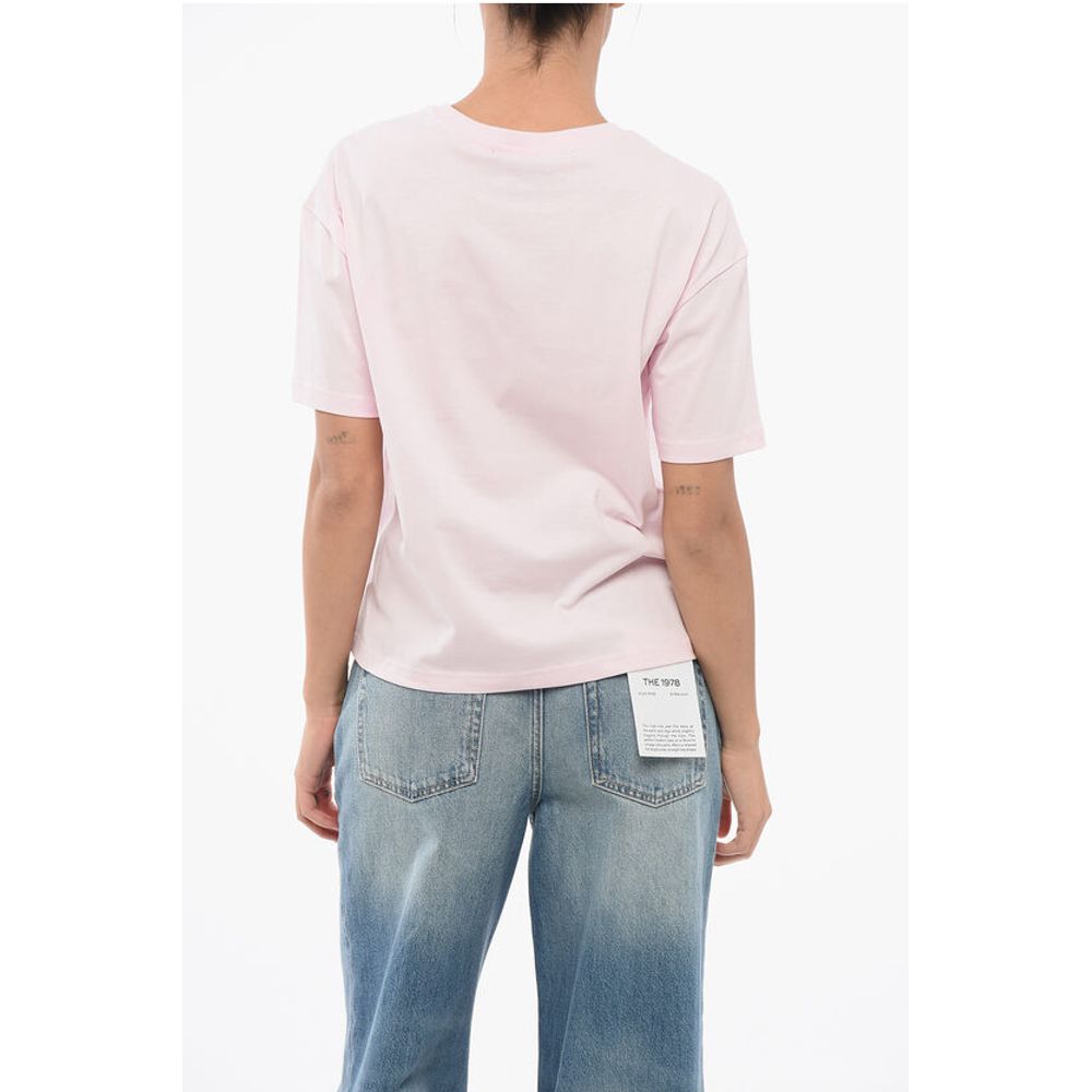 A.P.C. Cotton Crew-neck T-shirt with Front Print