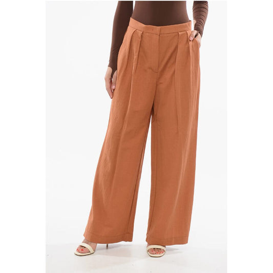 Harris Wharf High-Waisted Double Pleated Palazzo Pants