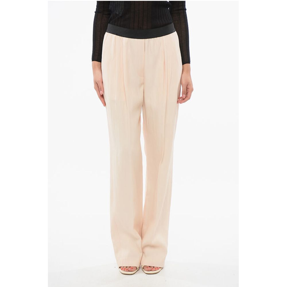 Loulou Studio Double Pleated TAKAROA Pants with Elastic Waistband