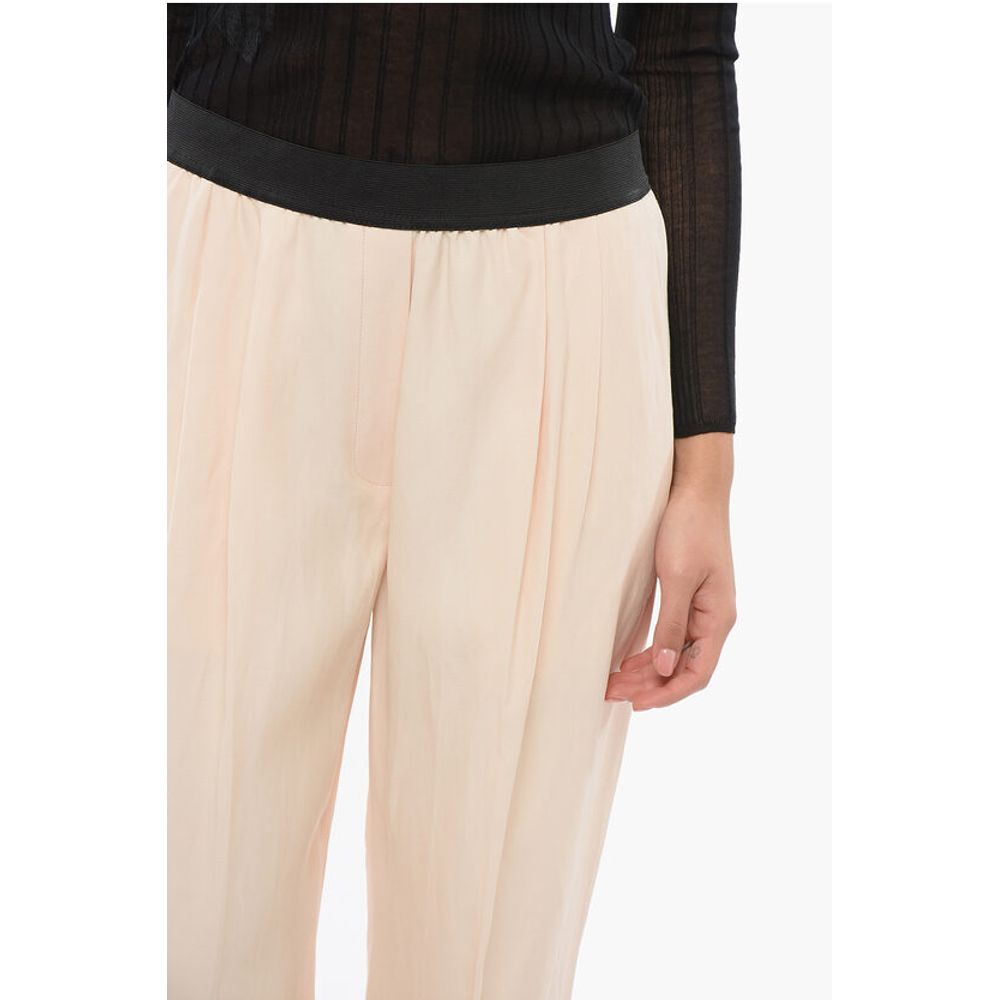 Loulou Studio Double Pleated TAKAROA Pants with Elastic Waistband