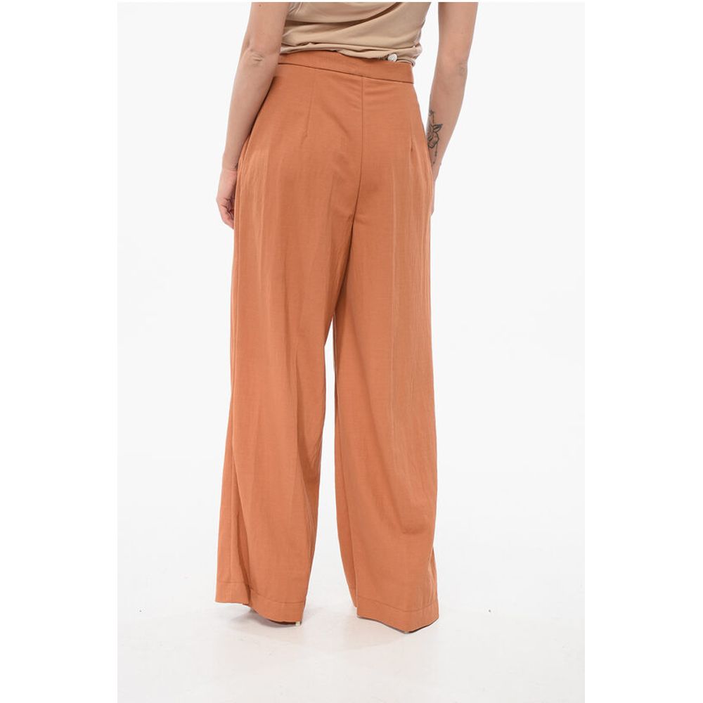 Harris Wharf High-Waisted Double Pleated Palazzo Pants