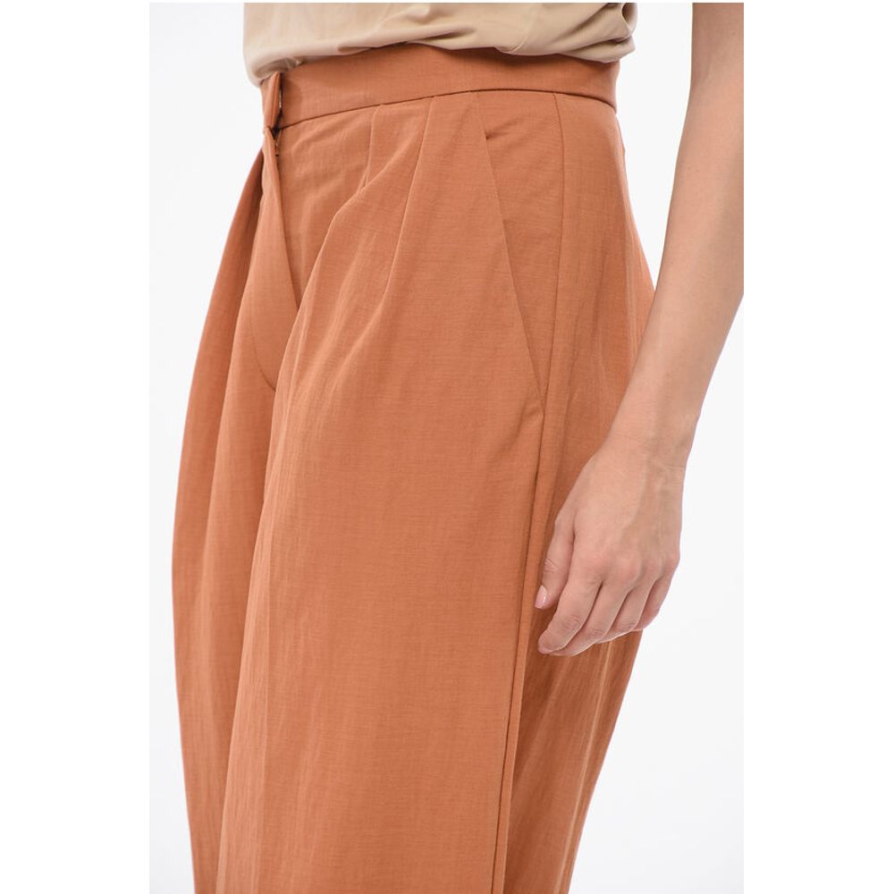 Harris Wharf High-Waisted Double Pleated Palazzo Pants