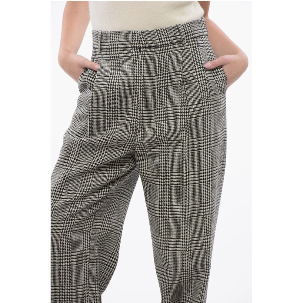 Dior Double-pleated Virgin Wool Pants with District Check Motif