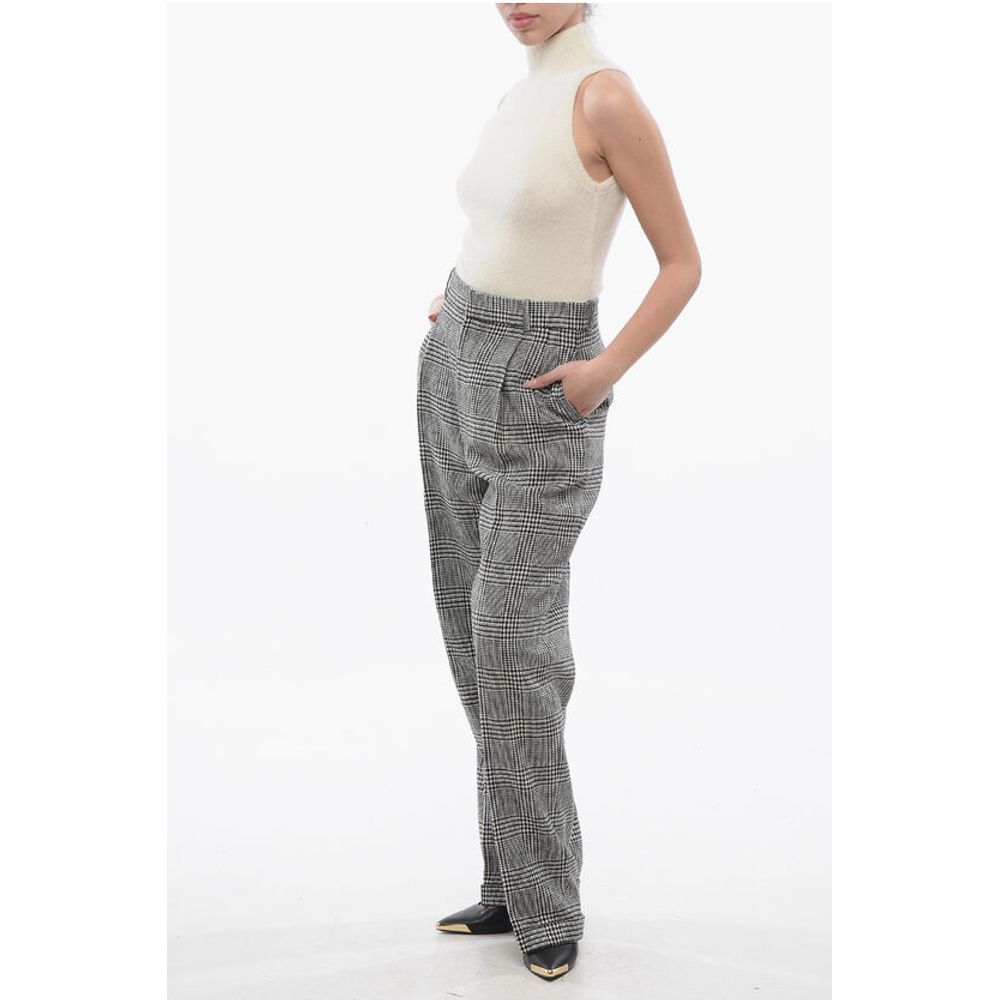 Dior Double-pleated Virgin Wool Pants with District Check Motif
