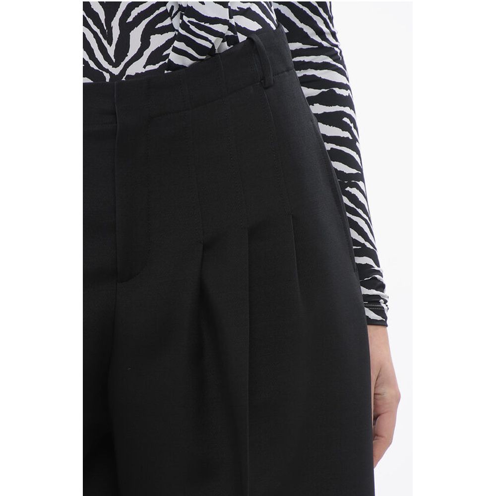 Dior Triple-pleated Palazzo Pants with Flush Pockets