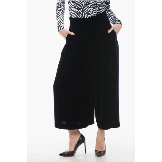Dior Velour Gaucho Pants with Hidden Closure