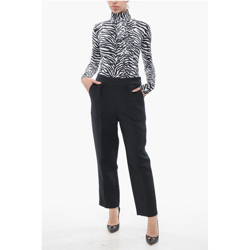 Dior 3-Pocketed Cropped Fit Wool Blend Pants