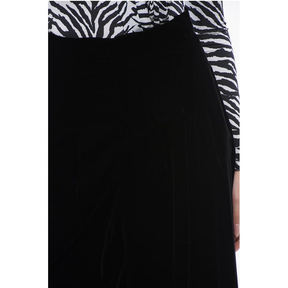 Dior Velour Gaucho Pants with Hidden Closure