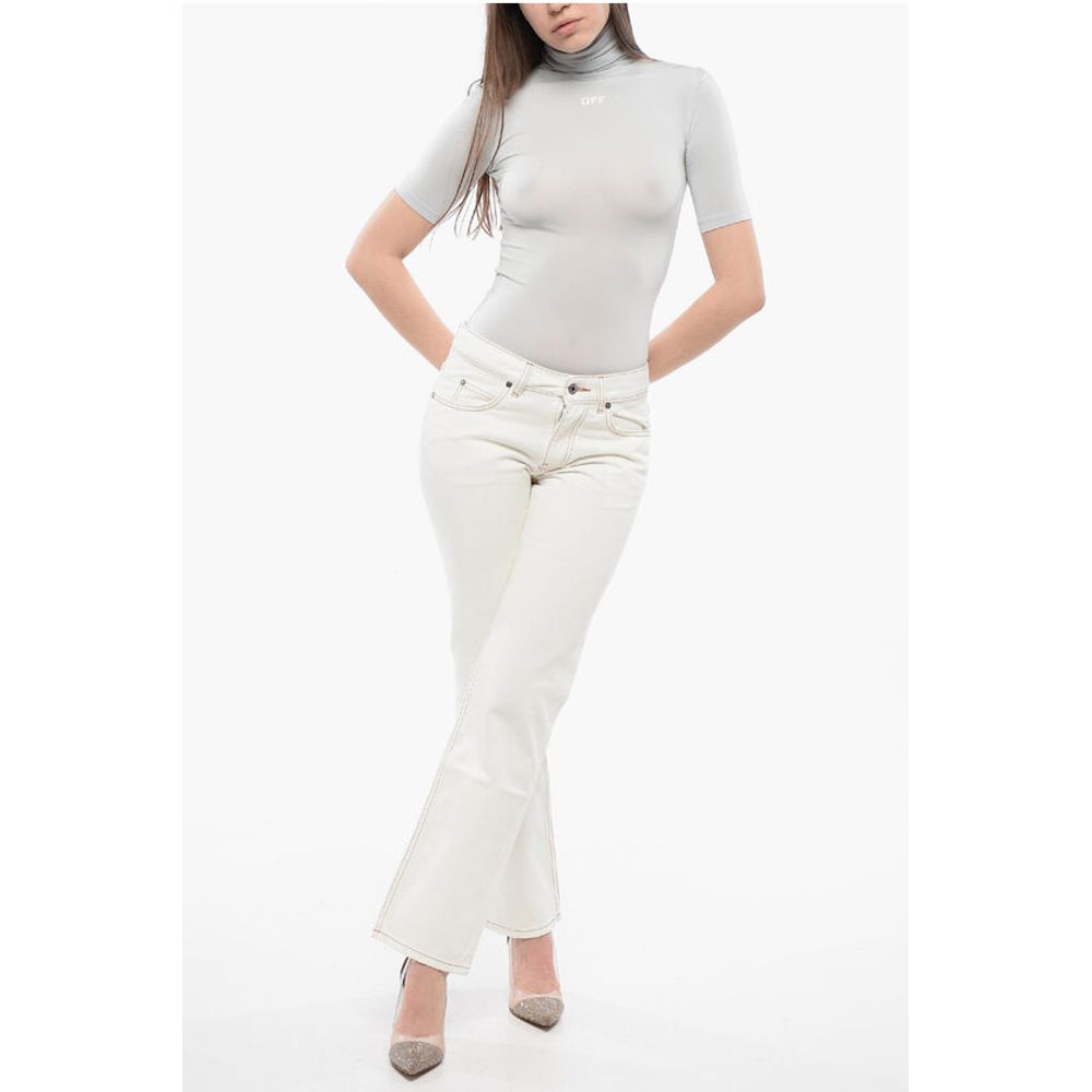 Off-White Visible Stitching 90S FIT VINTAGE Regular Fit Jeans 21cm