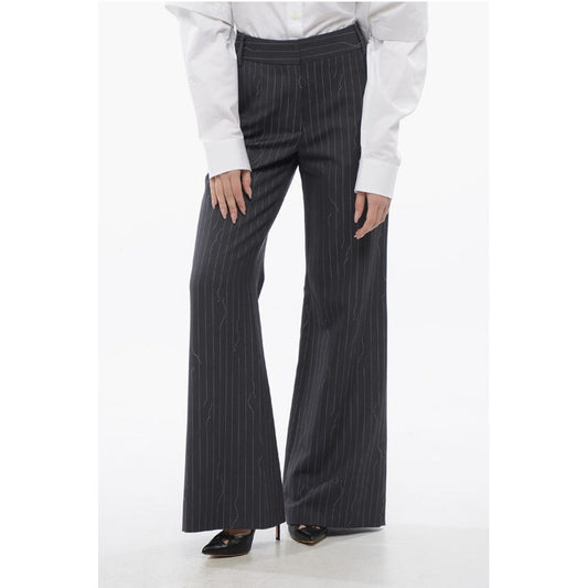 Off-White Wide-Fit FORGED IRON Pinstriped Pants