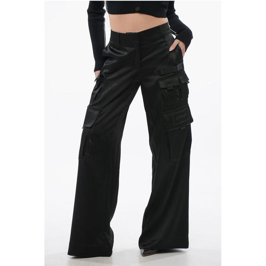Off-White Satin TOYBOX Cargo Pants