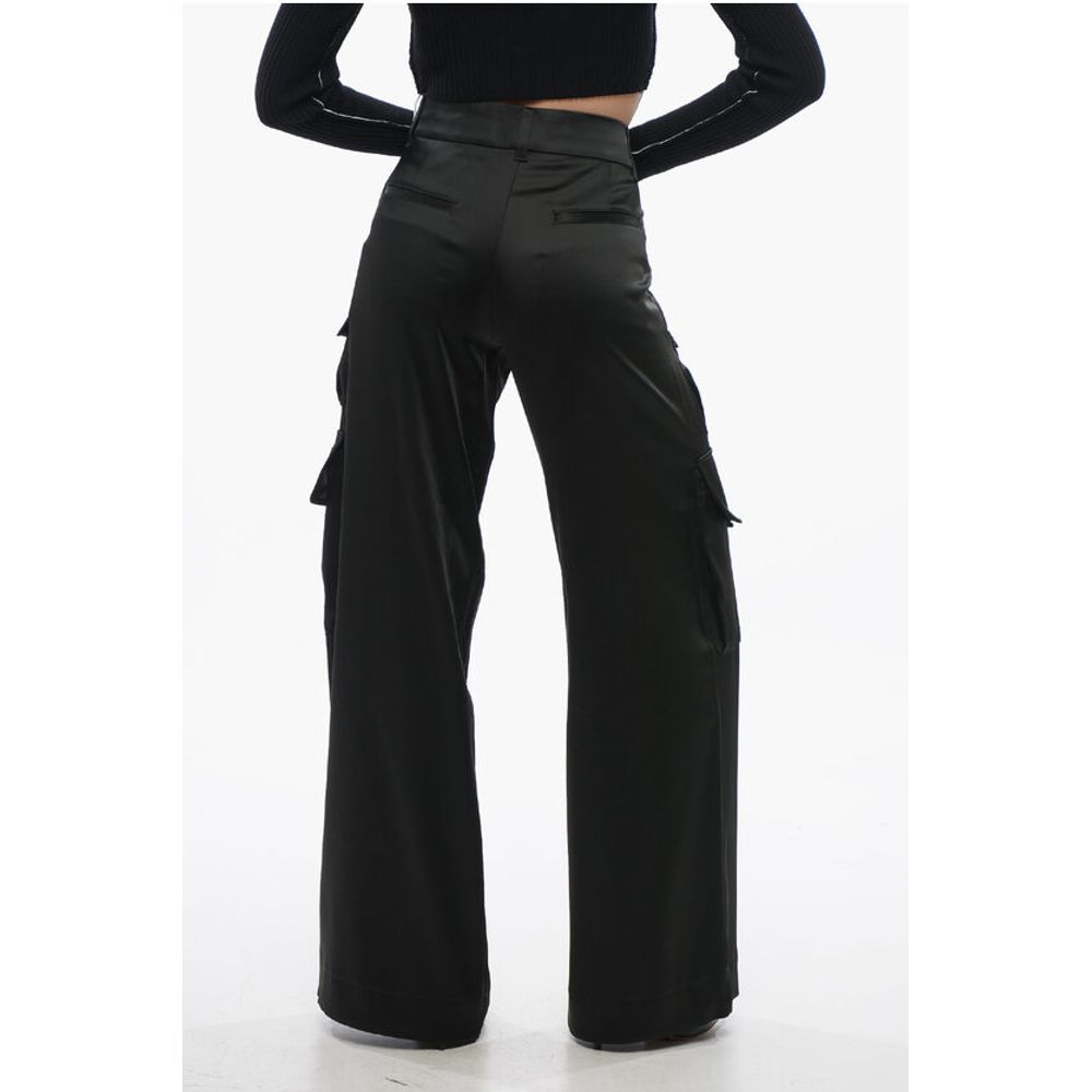 Off-White Satin TOYBOX Cargo Pants