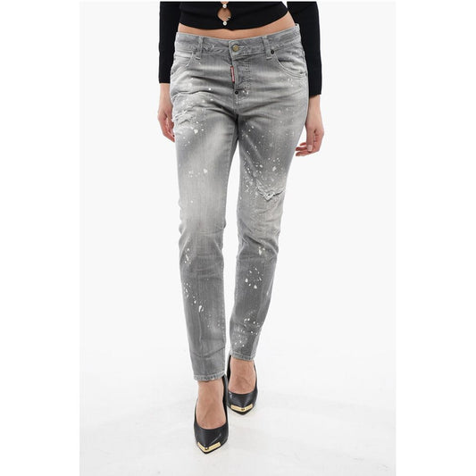 Dsquared² Distressed Denim Cool Girl Fit Denims 16cm