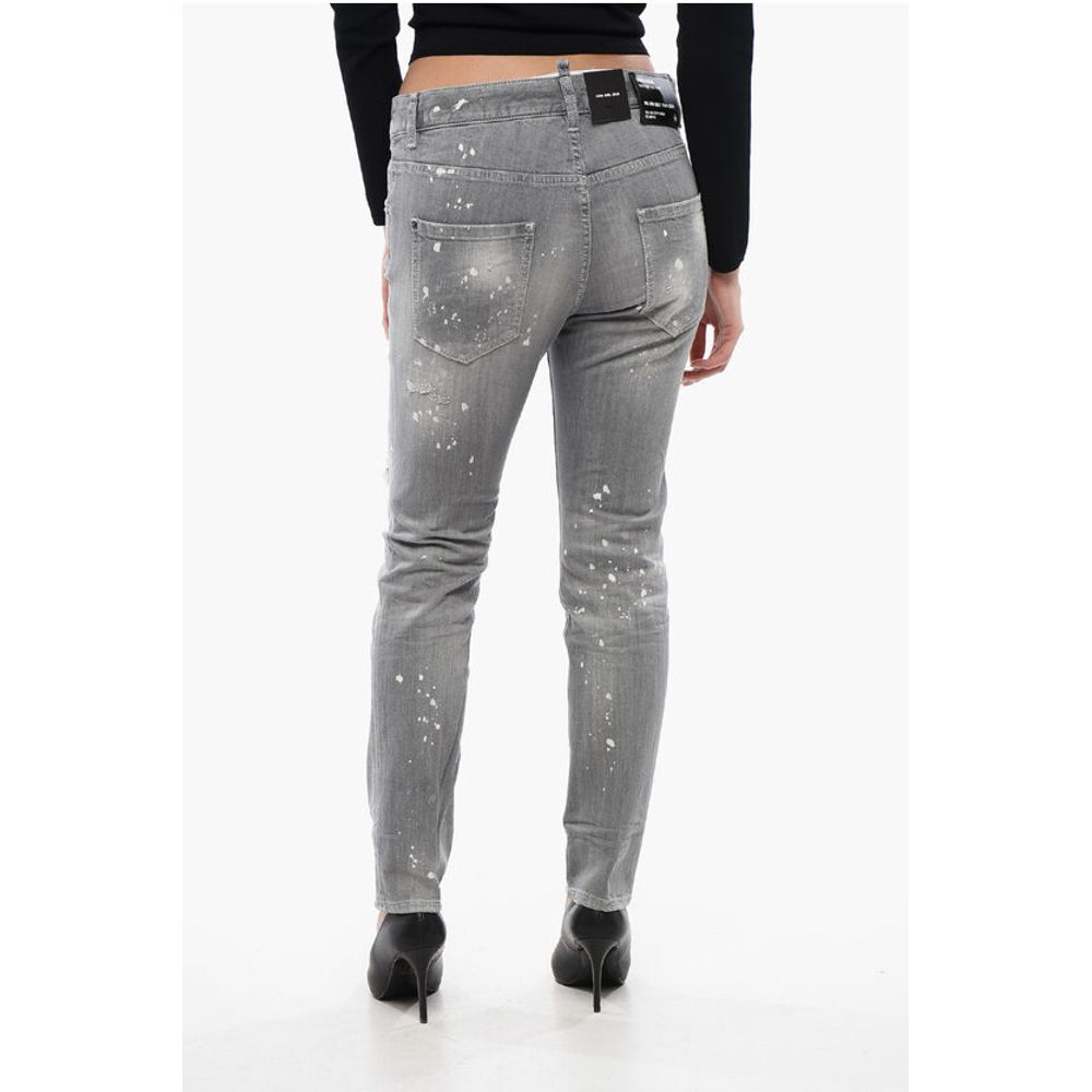 Dsquared² Distressed Denim Cool Girl Fit Denims 16cm