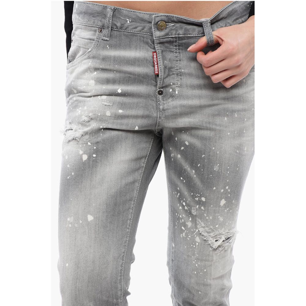 Dsquared² Distressed Denim Cool Girl Fit Denims 16cm