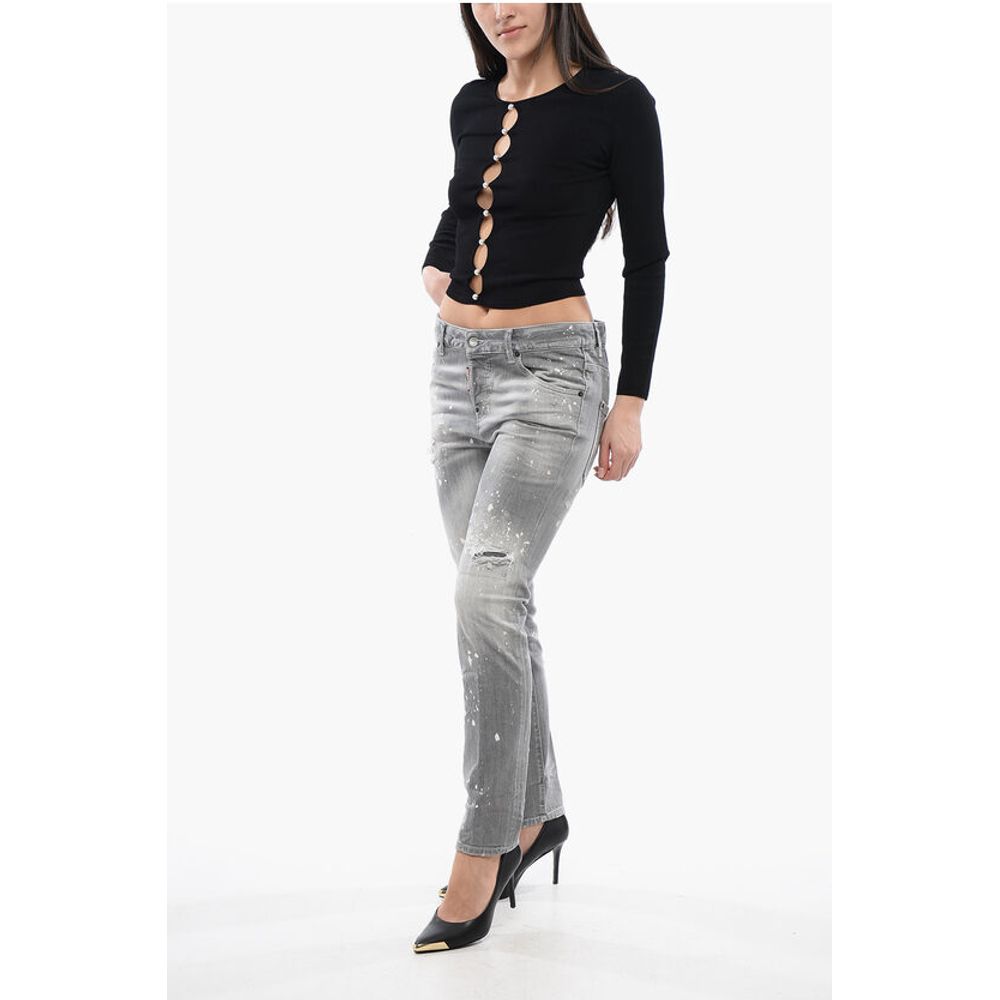 Dsquared² Distressed Denim Cool Girl Fit Denims 16cm
